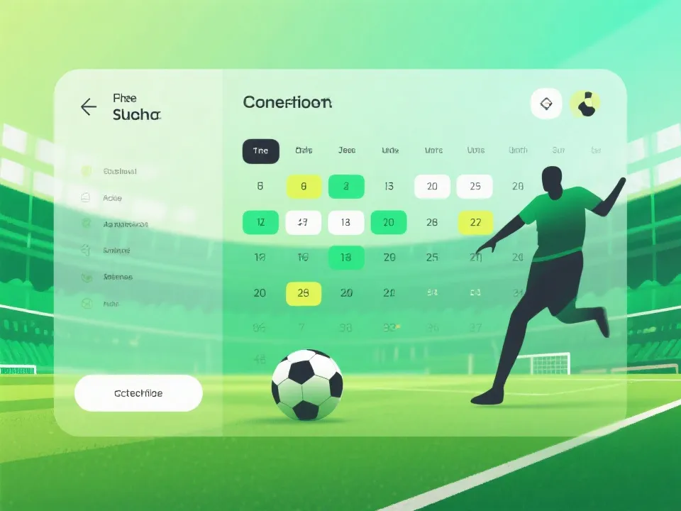 足球直播赛程插画